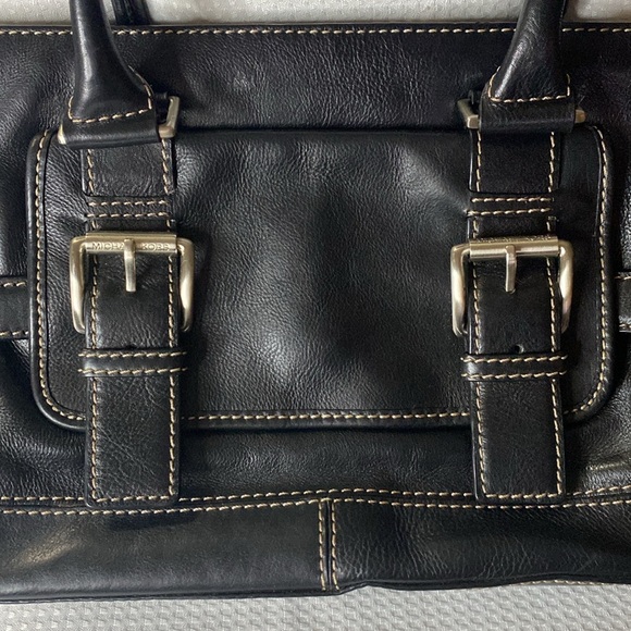 Michael Michael Kors Black Leather Satchel NWOT - Picture 3 of 14